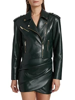 Cosita Faux Leather Moto Jacket