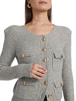 Ellison Rib-Knit Cardigan