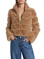 Tala Faux Fur Bomber Jacket