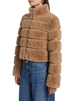 Tala Faux Fur Bomber Jacket