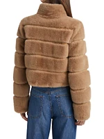 Tala Faux Fur Bomber Jacket