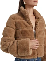 Tala Faux Fur Bomber Jacket