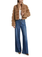 Tala Faux Fur Bomber Jacket