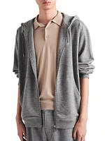 Cashmere Blend Cardigan Hoodie