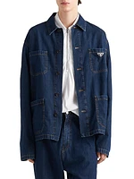 Light Denim Blouson Jacket