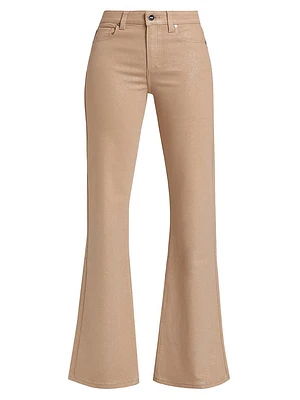 Leenah Coated Flared Pants