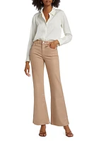 Leenah Coated Flared Pants