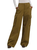 Hudson Cotton Wide-Leg Cargo Pants