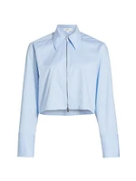 Jill Cotton Zip-Up Shirt