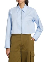 Jill Cotton Zip-Up Shirt