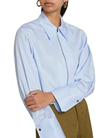 Jill Cotton Zip-Up Shirt