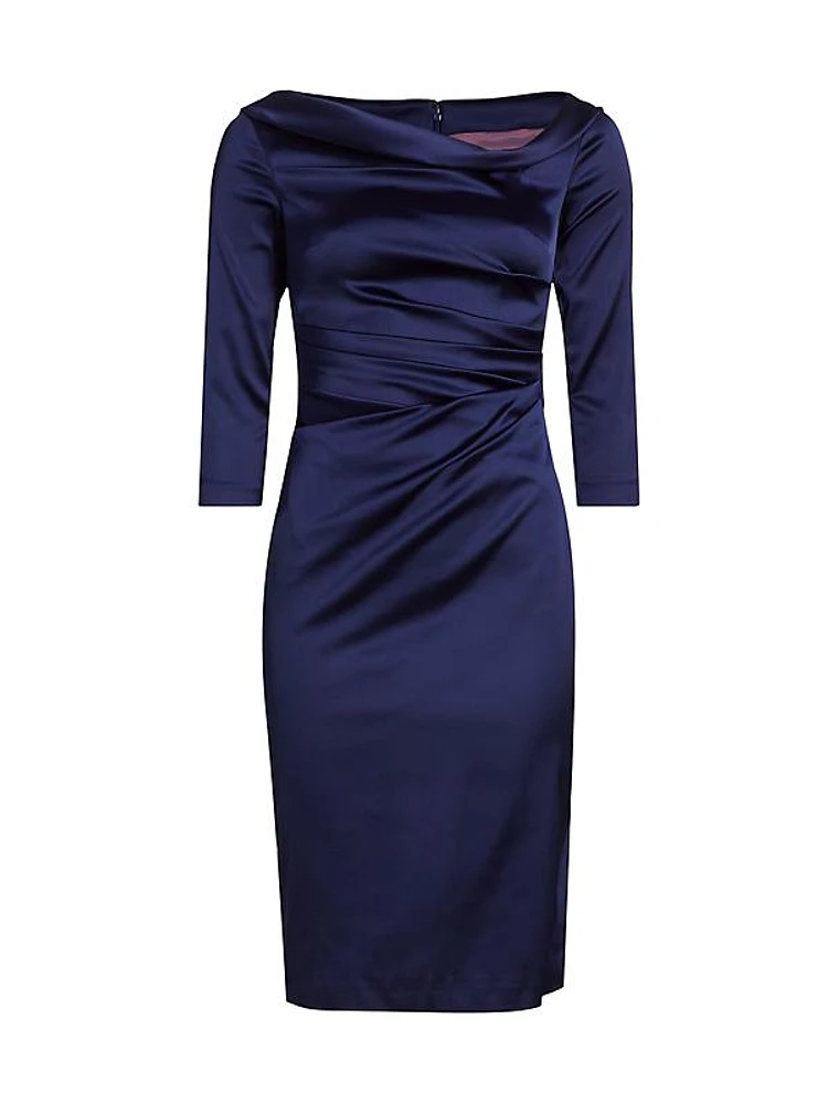 Satin Duchesse Sheath Dress