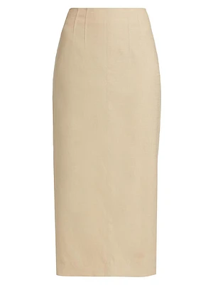 Kimpton Linen-Blend Pencil Skirt