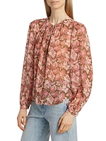 Ashlynn Floral Silk Blouse