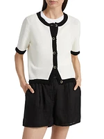 Neroli Cotton Short-Sleeve Cardigan