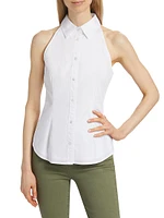 Harper Cotton-Blend Sleeveless Shirt