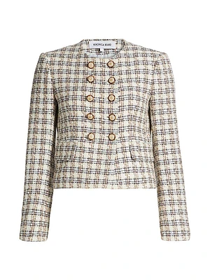 Bentley Check Tweed Crop Jacket