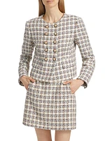 Bentley Check Tweed Crop Jacket