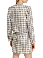 Bentley Check Tweed Crop Jacket