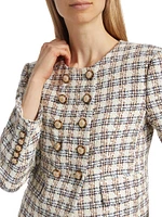 Bentley Check Tweed Crop Jacket