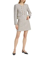 Bentley Check Tweed Crop Jacket