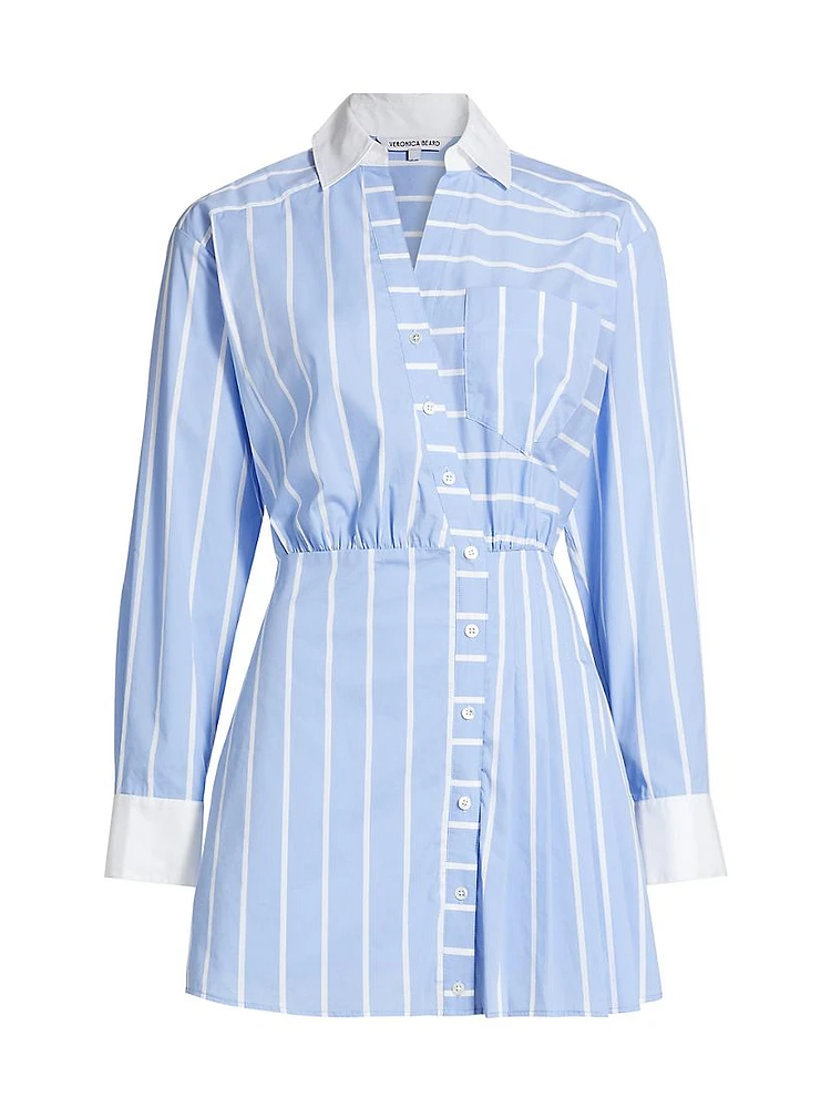 Poppe Striped Shirtdress