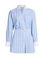 Poppe Striped Shirtdress