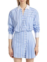 Poppe Striped Shirtdress