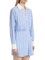 Poppe Striped Shirtdress