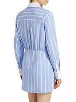 Poppe Striped Shirtdress