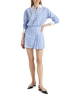 Poppe Striped Shirtdress