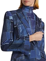 Cheyenne Photoreal Denim Blazer