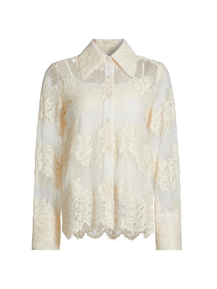 Missy Floral Lace Shirt