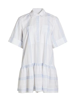 Cris Paneled Swing Shirtdress