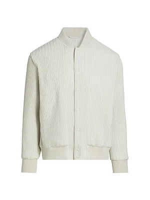 Kersey Pleated Bomber Jacket
