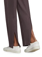 Pleated Straight-Fit Trousers