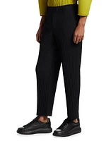 Basics Pleated Straight-Fit Pants