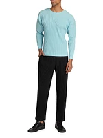 September Pleated Crewneck T-Shirt