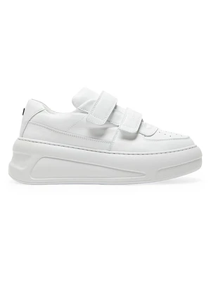 Steffey Leather Hook-and-Loop Sneakers