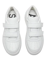 Steffey Leather Hook-and-Loop Sneakers