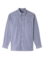 Malo Striped Cotton Poplin Shirt