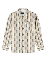 Stanley Printed Wool Button-Front Shirt