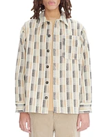 Stanley Printed Wool Button-Front Shirt