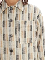 Stanley Printed Wool Button-Front Shirt