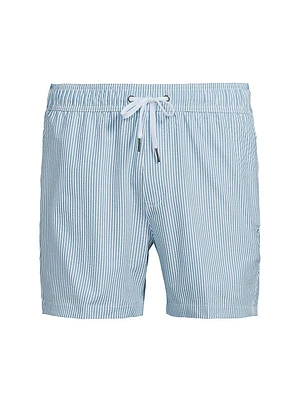 COLLECTION Seersucker Swim Trunks