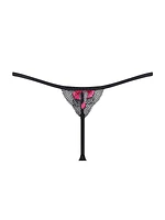 Floral Embroidered Thong