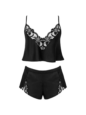 Satin Crop Camisole Set