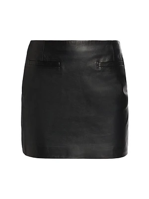 Rowan Leather Miniskirt