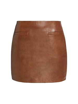 Rowan Leather Miniskirt
