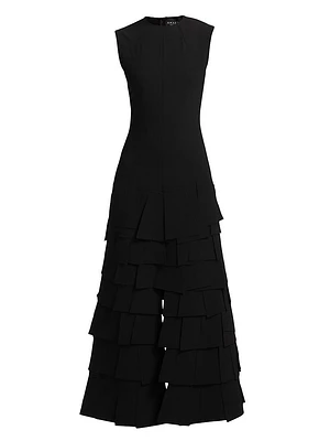 Lasercut Imitating Jumpsuit Dress